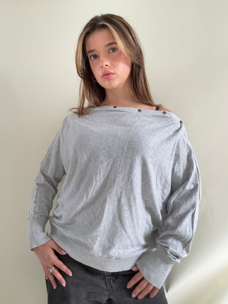 Immagine di Allsaints Elle Popper Batwing Jumper (L) 2