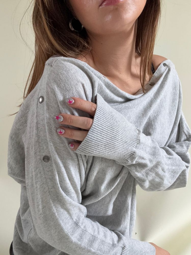 Immagine di Allsaints Elle Popper Batwing Jumper (L) 10