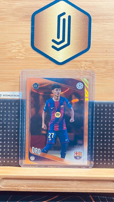 numerada /25 - Dro - Barcelona - rookie card - Orange rain drops - Topps UCC 2025-26