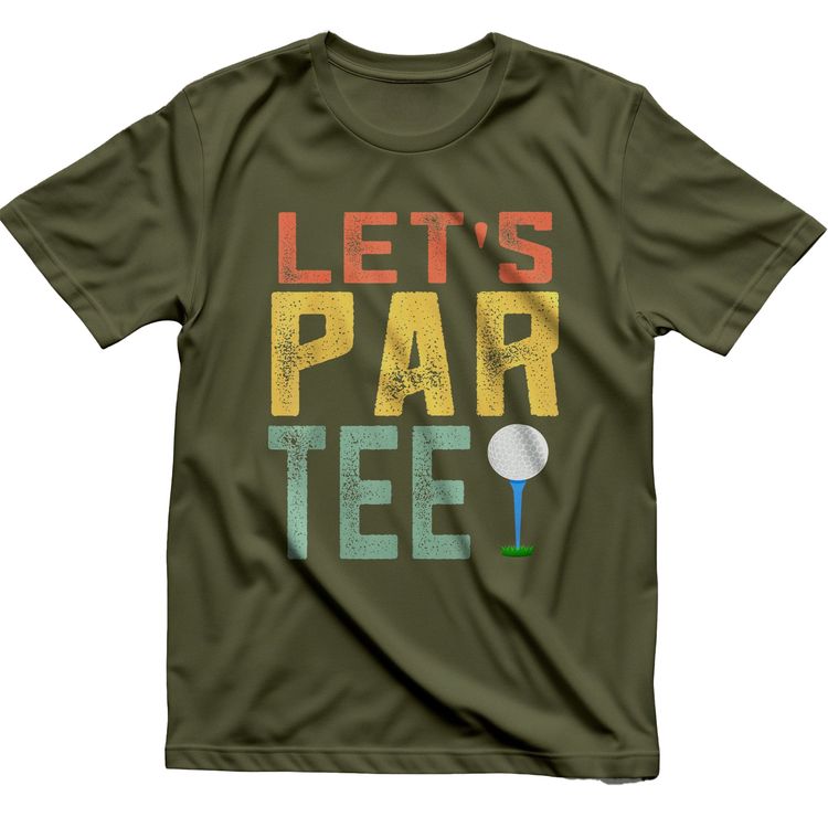 Retro Golf League Let’s Partee t-shirt image 3