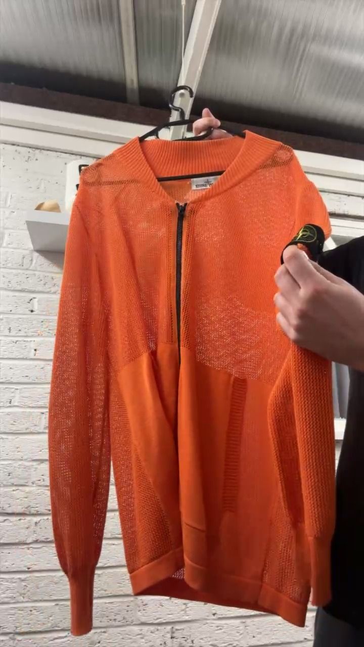 Stone Island STONE ISLAND ORANGE MESH JACKET MEDIUM FITS A XL product image
