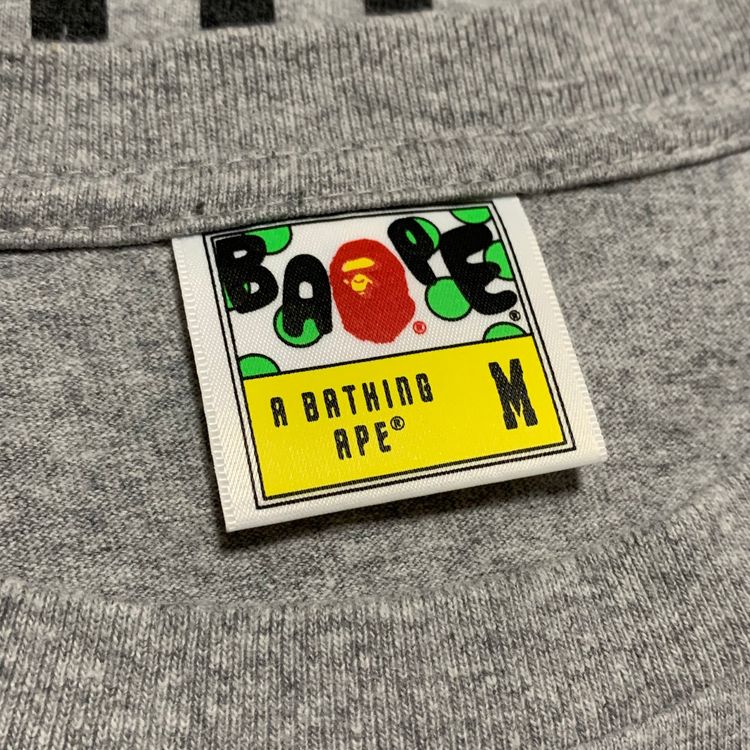 Bape Medium Tiger Shark Grey Tee A Bathing Ape image 7