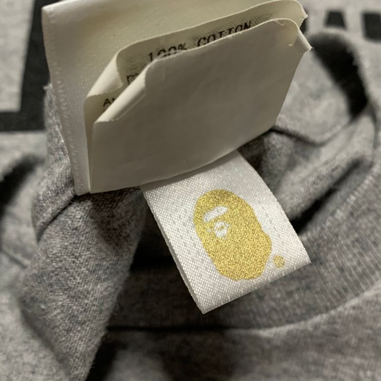 Bape Medium Tiger Shark Grey Tee A Bathing Ape image 6