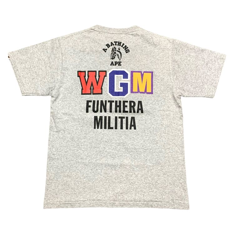 Bape Medium Tiger Shark Grey Tee A Bathing Ape image 2