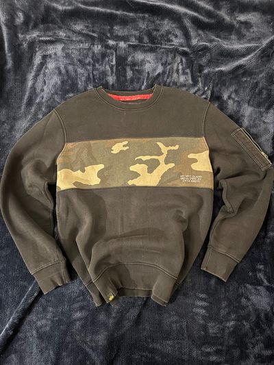 Alpha Industries Camo Panel Sweatshirt