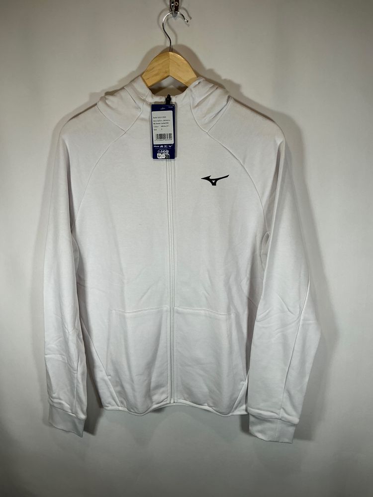 Mizuno White Zip-Up Hoodie