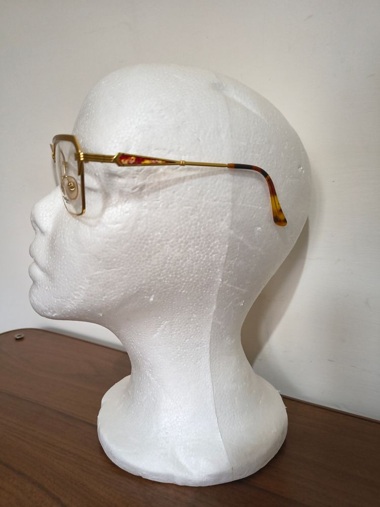 Montatura Von Furstenberg gold Metal Frame Eyeglasses With Tortoiseshell Temples image 3