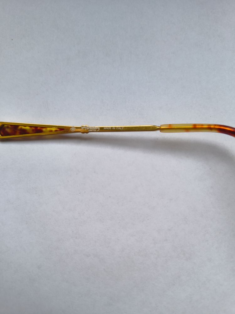 Montatura Von Furstenberg gold Metal Frame Eyeglasses With Tortoiseshell Temples image 6