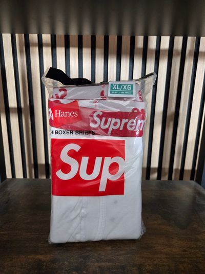 V108 Supreme White Boxers 4 Pack Brand New