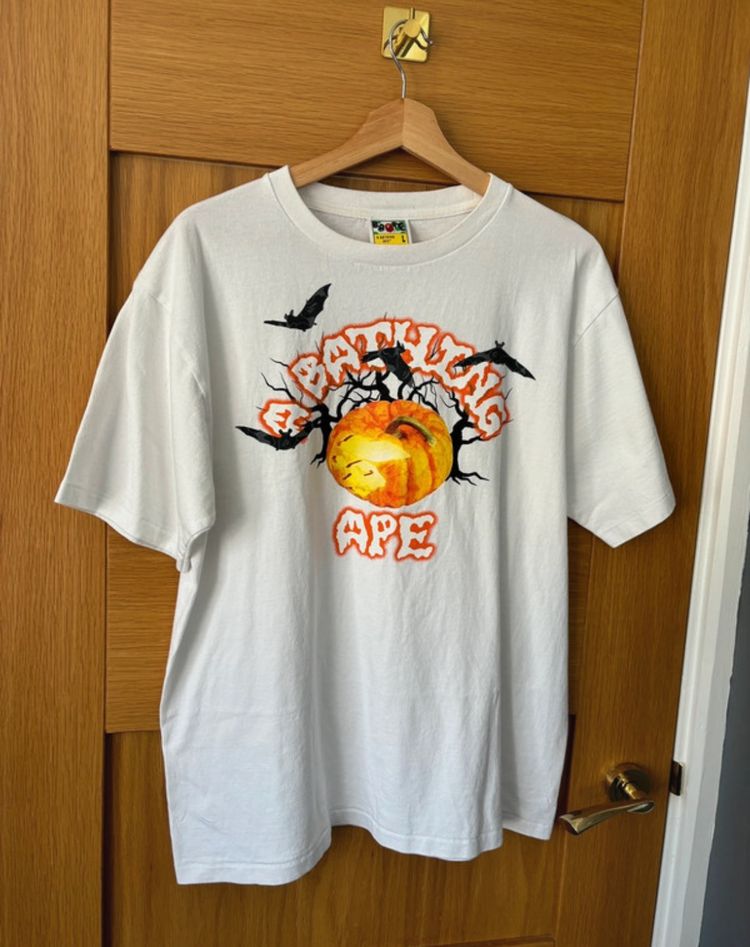 White Bape Graphic T-Shirt image 1