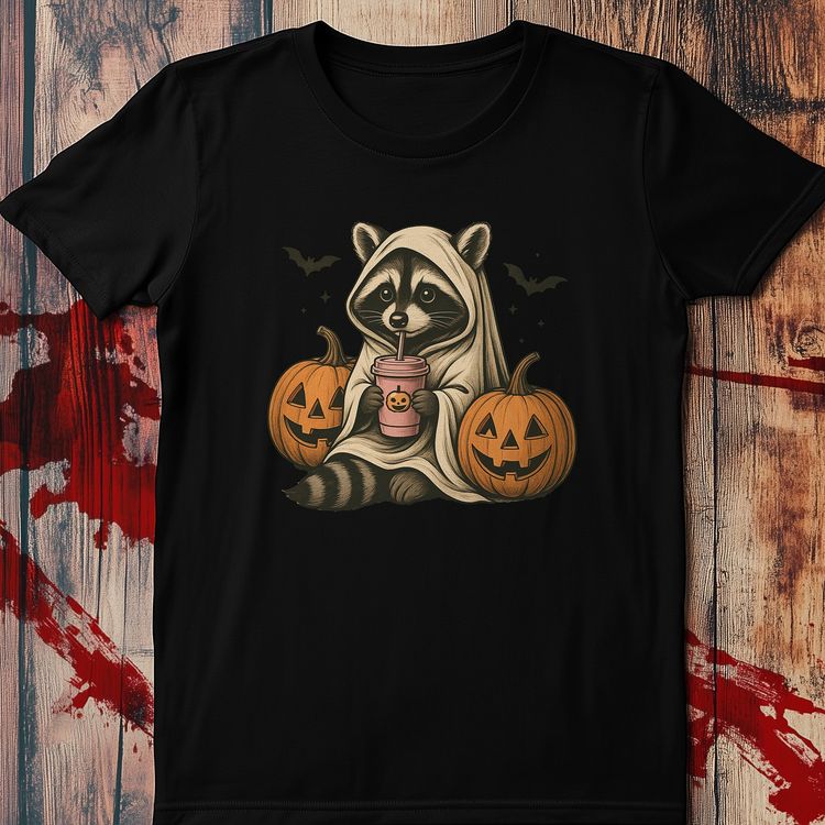 raccoon pumpkin 1 T Shirt 5