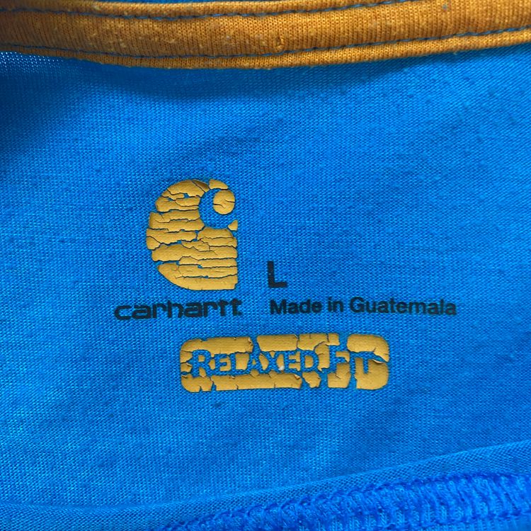 Carhartt Workwear Short Sleeve T-Shirt | Electric Blue Chest Logo Tee image 5
