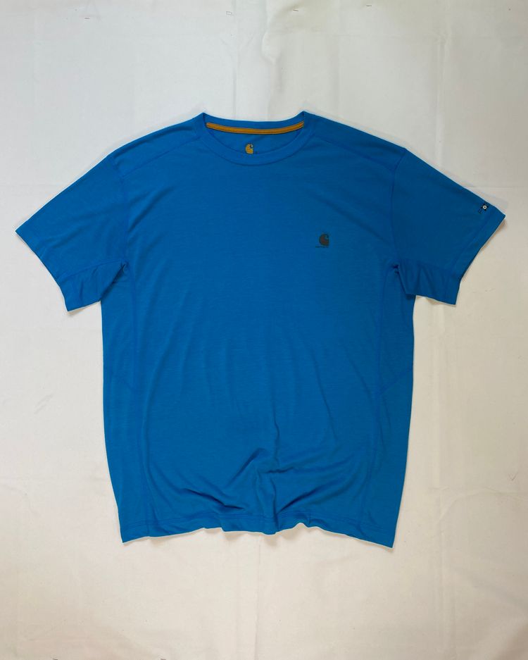 Carhartt Workwear Short Sleeve T-Shirt | Electric Blue Chest Logo Tee image 1
