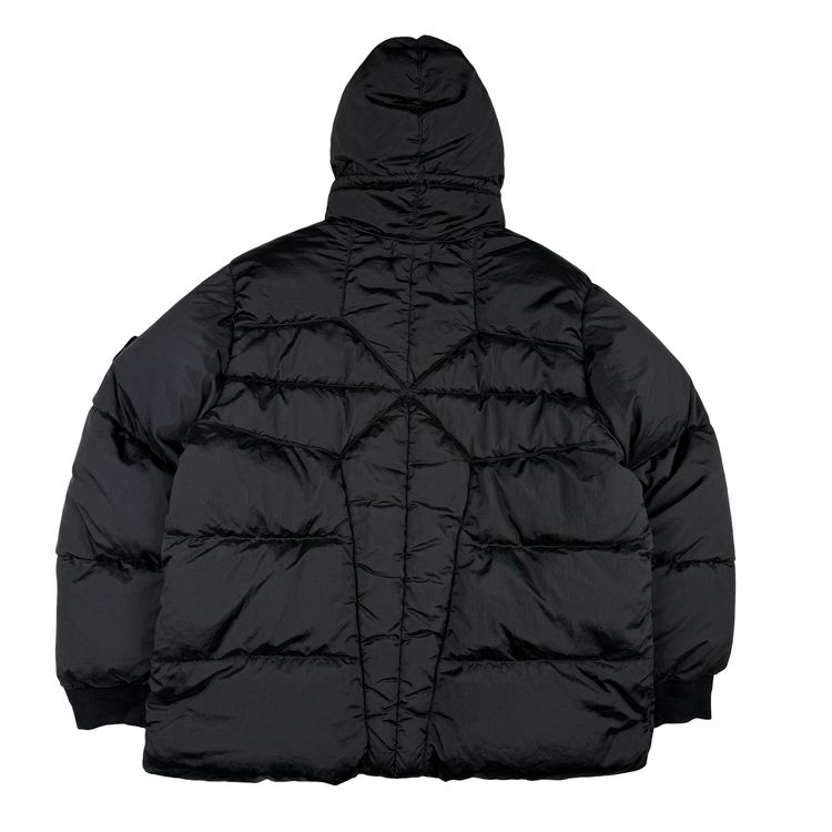 Stone Island 2022 Black Nylon Metal Econyl Down Puffer Jacket - 3XL image 8