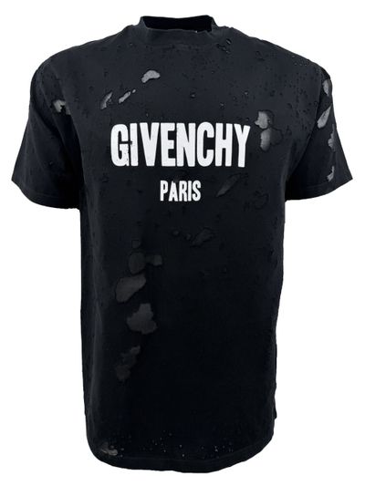 Givenchy Distressed T-Shirt - Black (268628682)