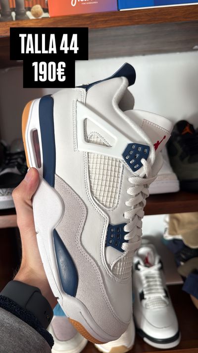 White And Navy Sneaker