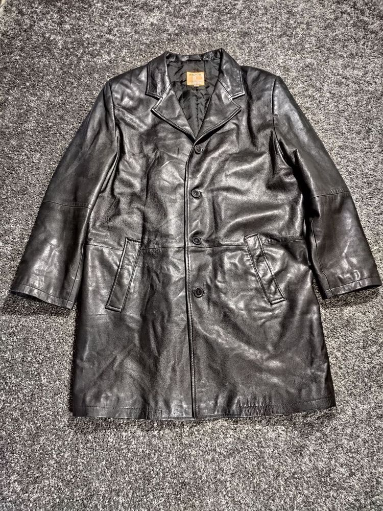 Conbipel Genuine Leather Coat – Black – Size 52 (XL)