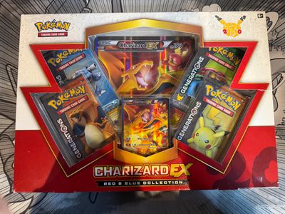 Pokemon Charizard Ex Red & Blue Collection Trading Card Set