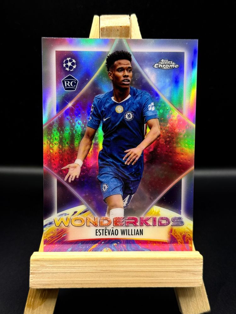 Topps Chrome Wonderkids Estevao Willian Soccer Trading Card imagen 1