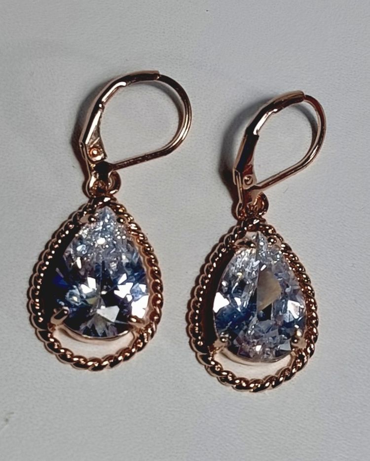 Other Gold-Tone Teardrop Crystal Earrings product image