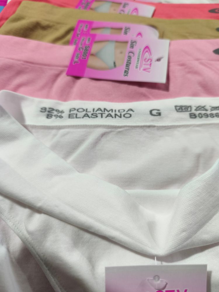 12 Bragas Licra Talla G/L 2