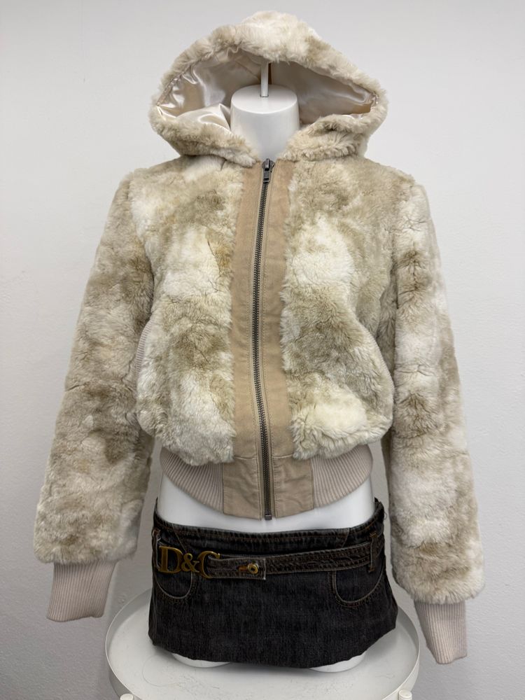 Faux Fur Bomber Jacket (UK12) image 6