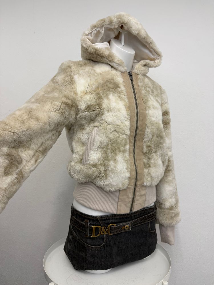 Faux Fur Bomber Jacket (UK12) image 11