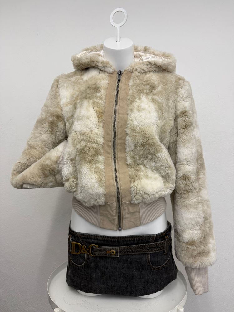 Faux Fur Bomber Jacket (UK12) image 7