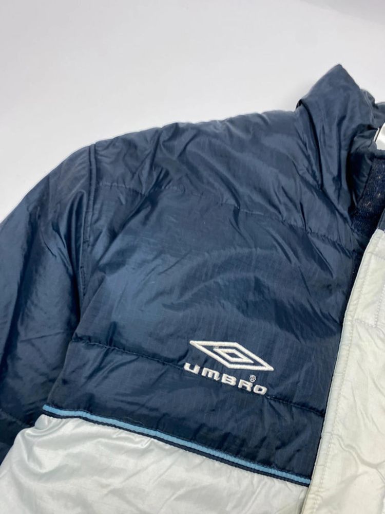 Umbro Navy & White Puffer Jacket – Men’s (Vintage / Winter Coat) image 13