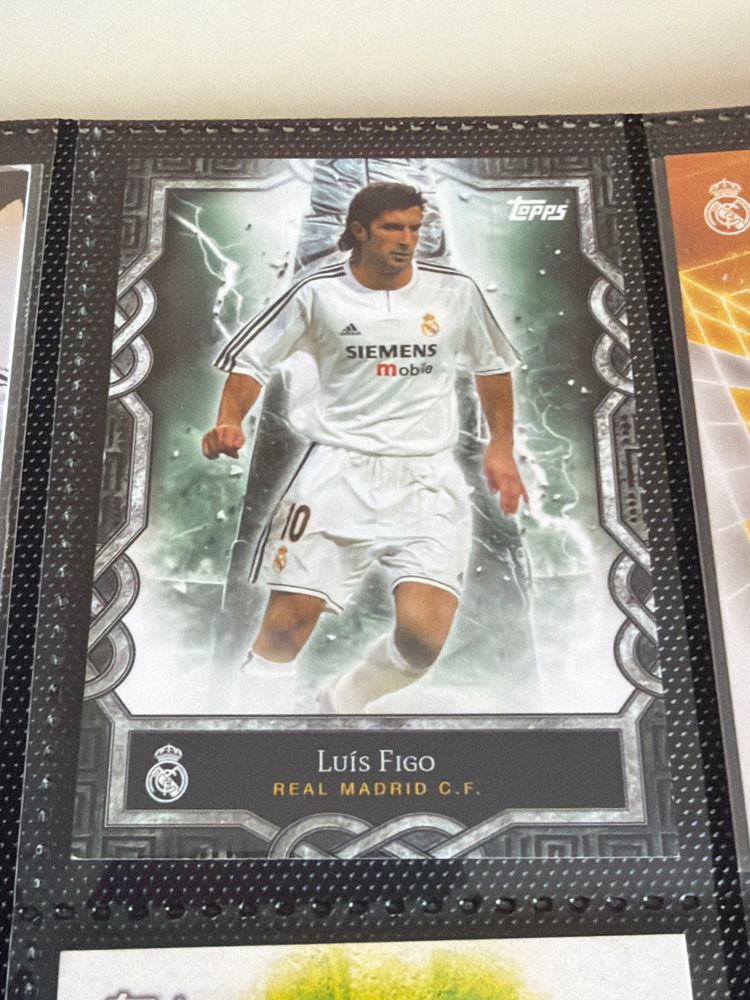 Topps Luis Figo Real Madrid C.F. Football Trading Card image 1