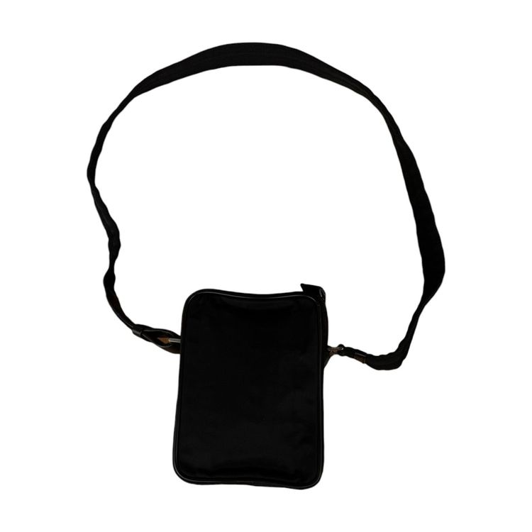Prada Nylon Saffiano Leather Black Shoulder Bag image 2