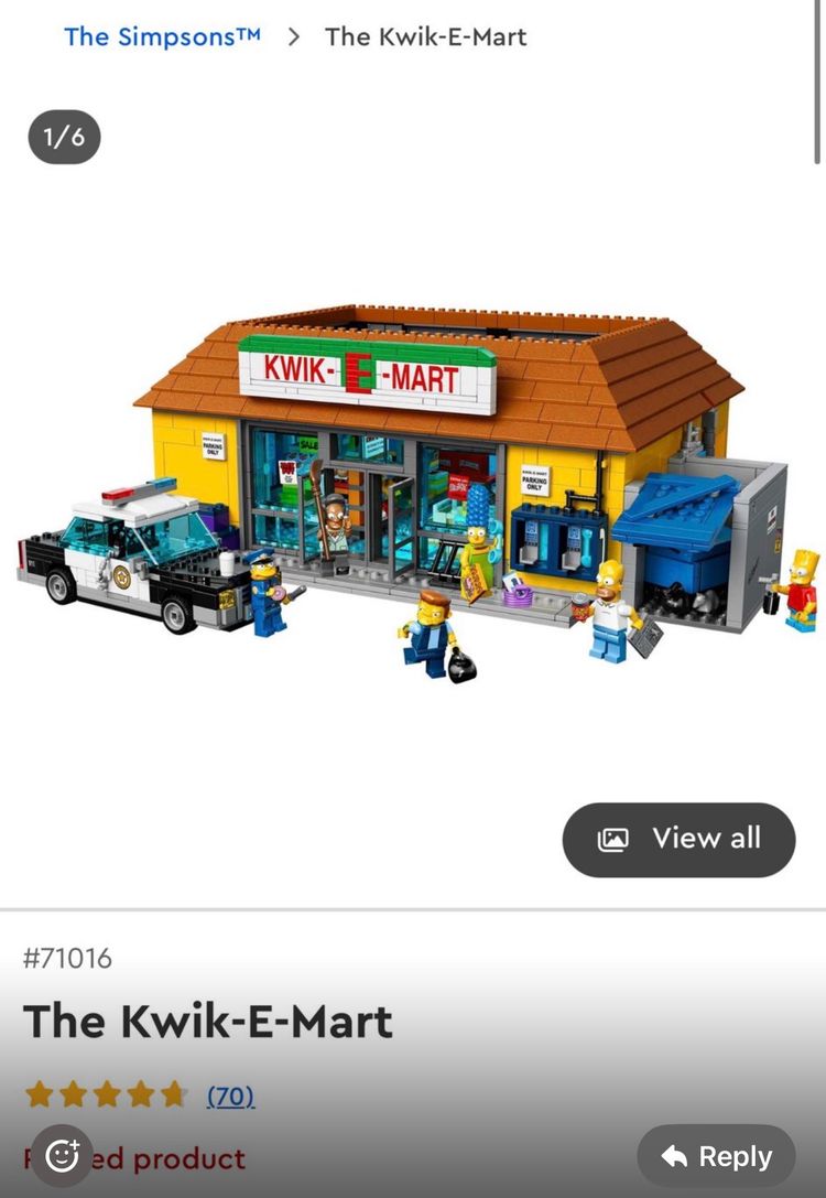 Lego Simpsons Kwik-E-Mart Building Set