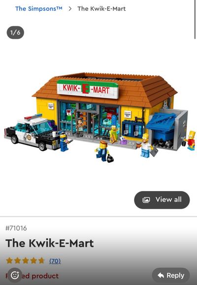 Lego Simpsons Kwik-E-Mart Building Set