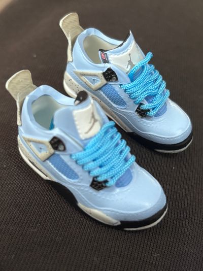 blue and white sneakers for LUBUBU