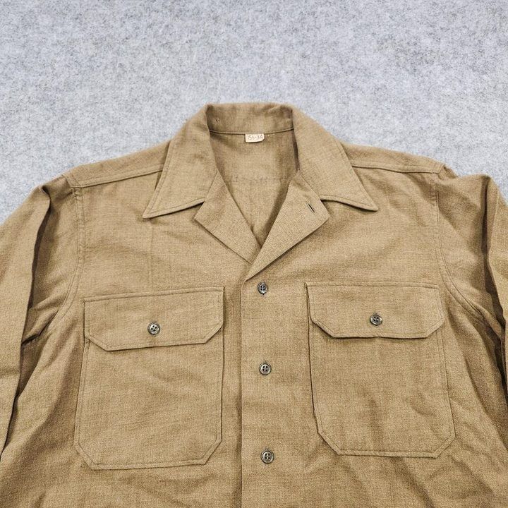 Immagine di Brown Long Sleeve Button-Up Shirt 3