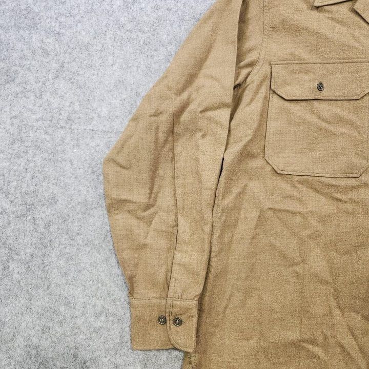 Immagine di Brown Long Sleeve Button-Up Shirt 2