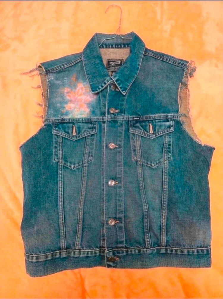 Other Denim Sleeveless Vest gas product image