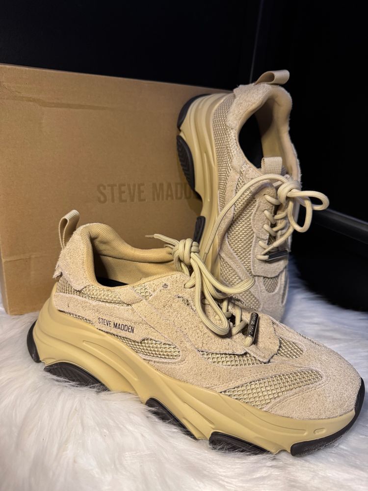 Steve Madden Steve Madden Beige Chunky Sneakers product image