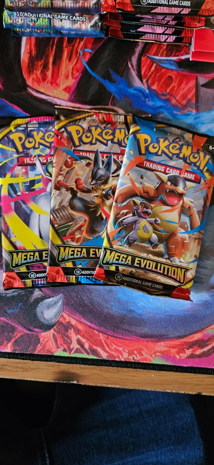 Pokemon 3x Pokemon Mega Evolution Trading Card Game Booster Packs product image