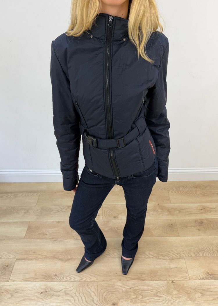 large navy prada jacket image 5