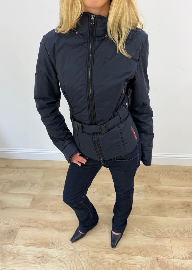 large navy prada jacket image 2