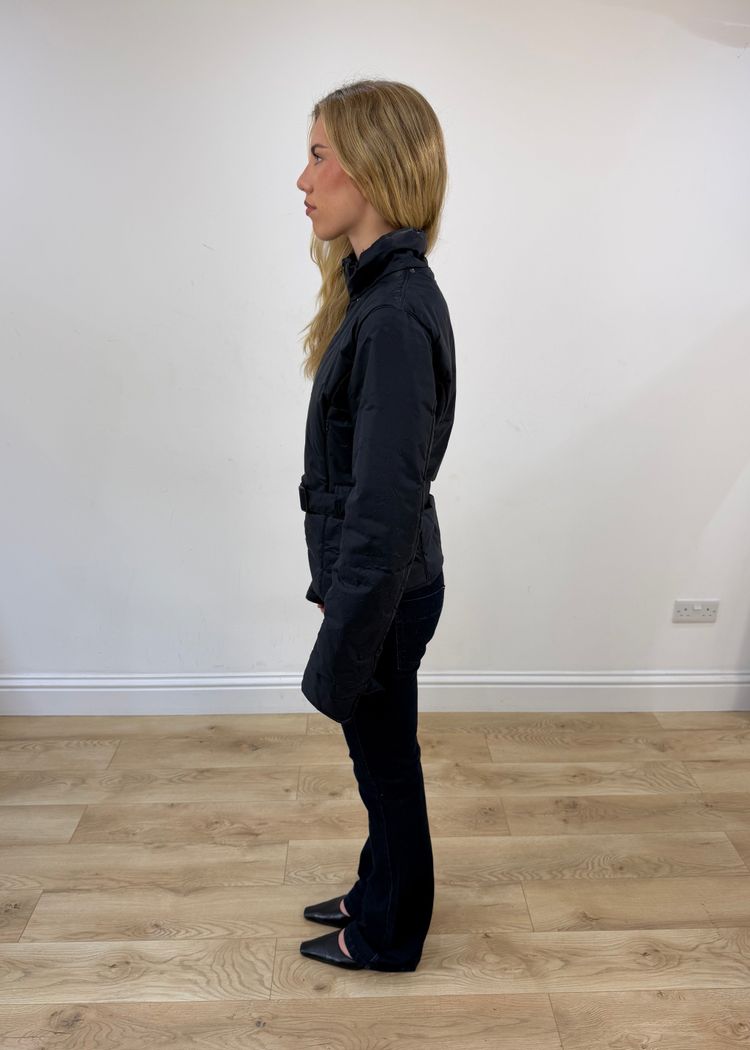 large navy prada jacket image 3