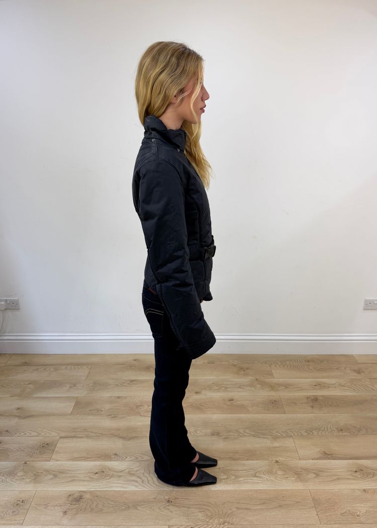 large navy prada jacket image 4