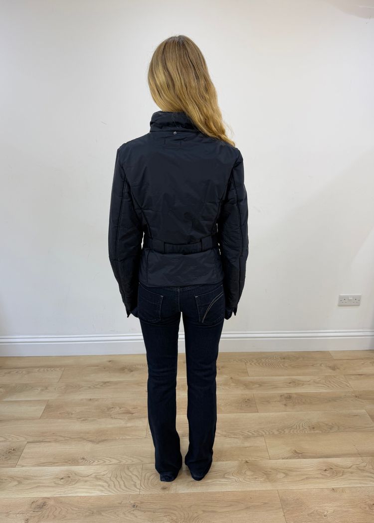 large navy prada jacket image 6