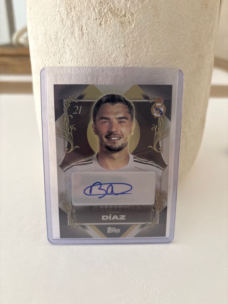 Topps Football Trading Card With Autograph obraz 1
