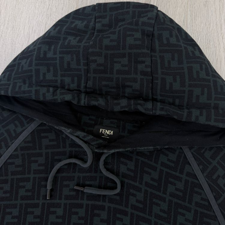 Fendi Men’s Black Pullover Hoodie FF Logo - Medium image 7