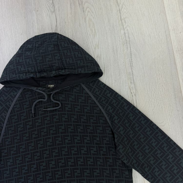 Fendi Men’s Black Pullover Hoodie FF Logo - Medium image 2