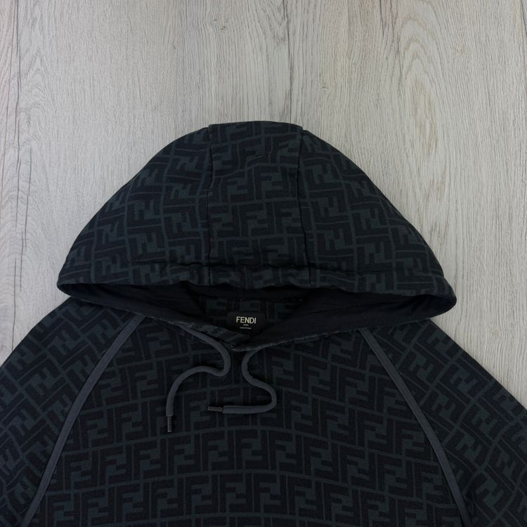 Fendi Men’s Black Pullover Hoodie FF Logo - Medium image 4
