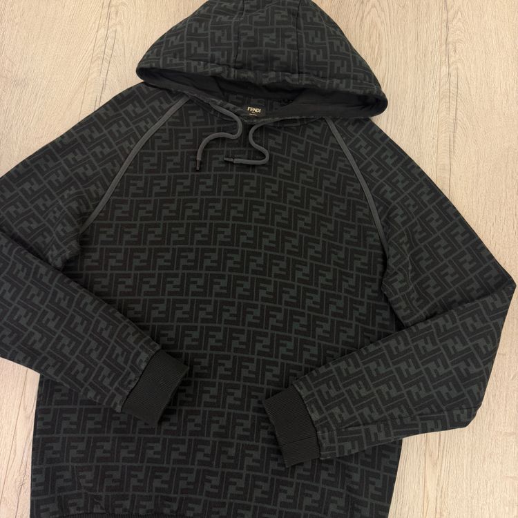 Fendi Men’s Black Pullover Hoodie FF Logo - Medium image 8