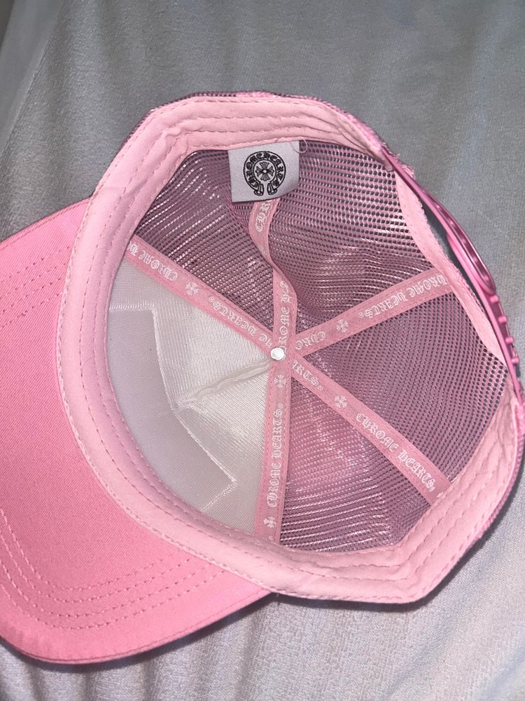 Chrome Hearts Pink And White Baseball Cap image 5